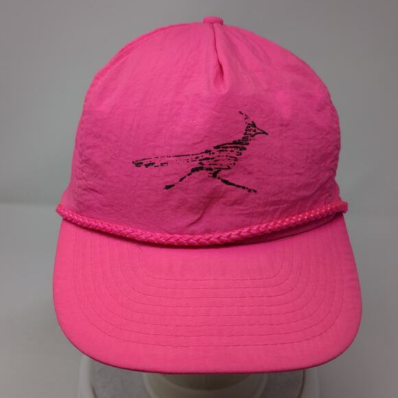 Mohr's Strapback 5 Panel Cap Pink One Size Adjustable Embroidered Rope - Picture 2 of 9